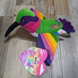 Vintage with tags 1998 Lisa Frank Dashly Hummingbird Bean Buddies Plush Stuffie